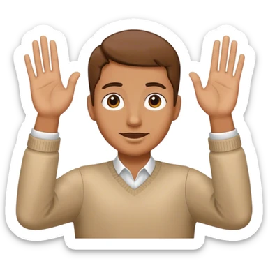 🙂‍↕️🖐🏻 sticker