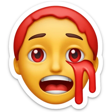 Dying laughing ￼ sticker