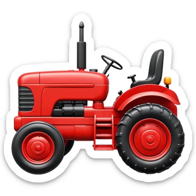 plastic toy  tractor sticker