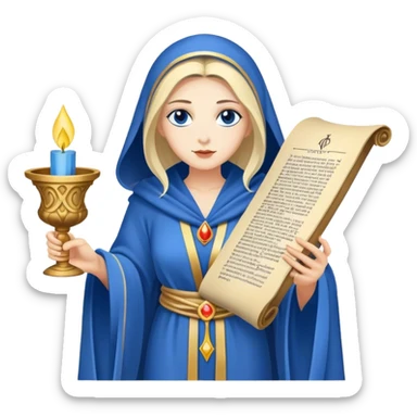 The high priestess Tarot CARD sticker