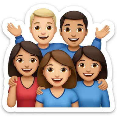 many Latino people sticker