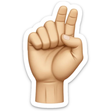 rear of veiny fist backview sticker