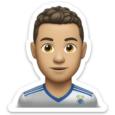 Ronaldo portant la Coupe du Monde sticker