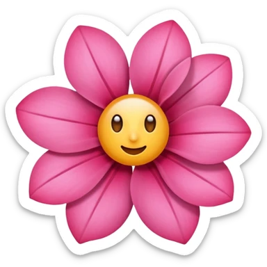 Flor rosada sticker