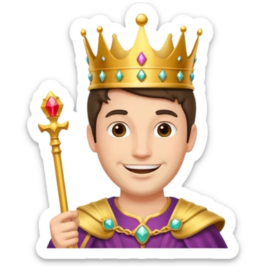 Drama king sticker