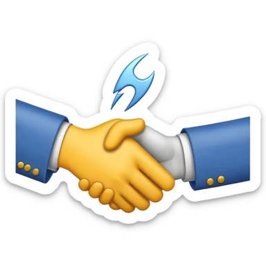 emoji of Handshake with a Slash sticker