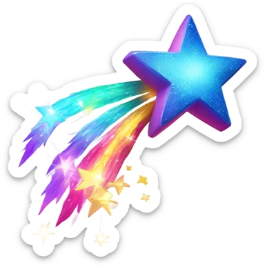 Shooting star - music  sticker