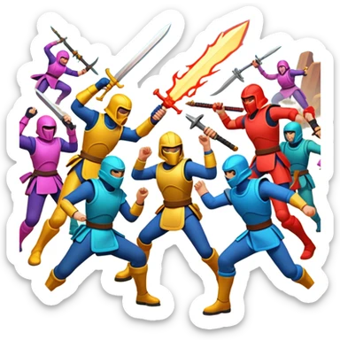 Total battle mobile game sticker