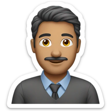 Man 41 years old from qatar working sticker