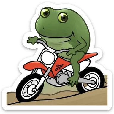Two stroke dirt bike sticker