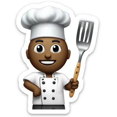 chef phantom with a knife and spatula sticker