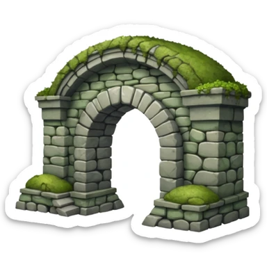 fantasy stone bridge sticker