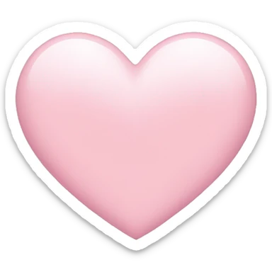 light pink heart sticker