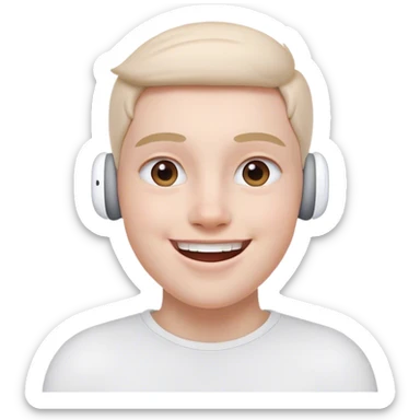 happy emoji airpods sticker