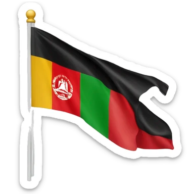 Afghanistan Flag / germany flag sticker