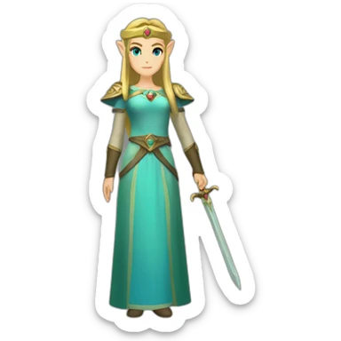 princess zelda totk sticker