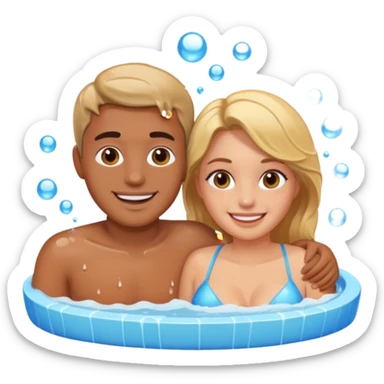 Jacuzzi together sticker
