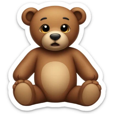 cute brown heard  sticker