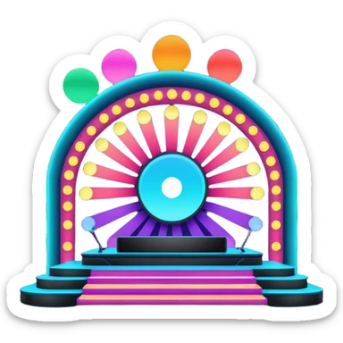 electronic music festival stage sticker