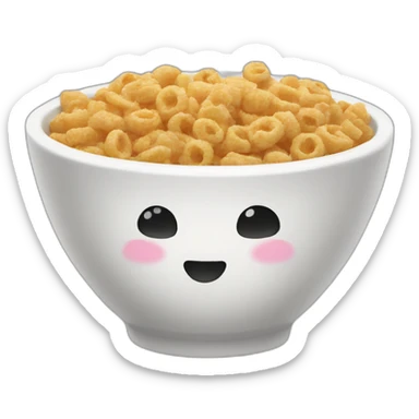 cereal bowl sticker