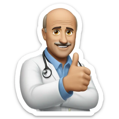 Dr Phil doing a thumbs up sticker