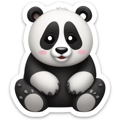 Panda amoureux sticker