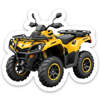 Atv color negro can-am Outlander 1000 xtp sticker