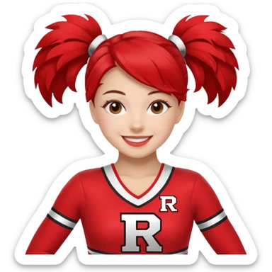 Rutgers Cheerleader sticker