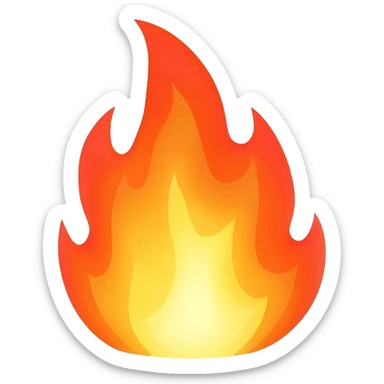 fire lightning sticker