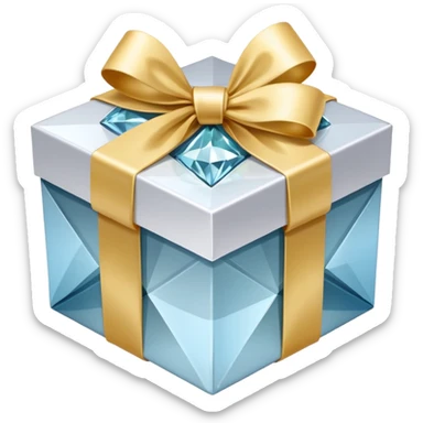 dimond gift box sticker