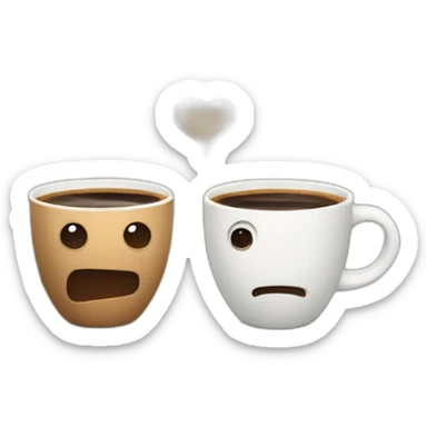 two espresso cups sticker