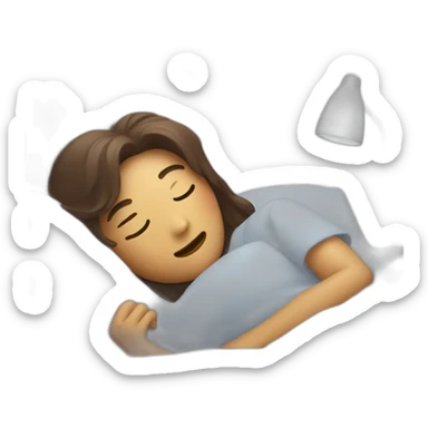 Chat qui dort sticker