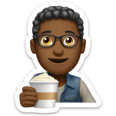 Café con leche  sticker