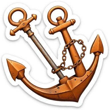 Anchor And Grapnel sticker
