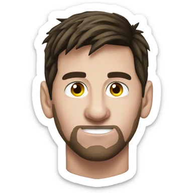 Messi con anteojos sticker