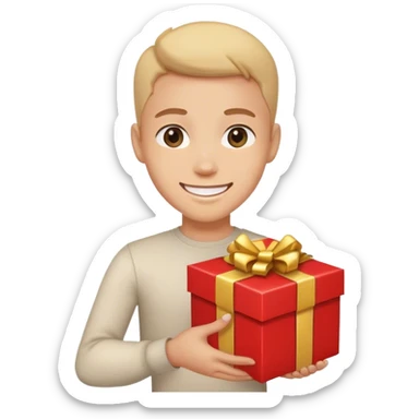 A buyer who bought a gift sticker