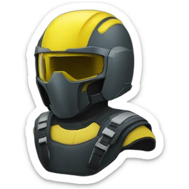 gilet jaune helmet sticker