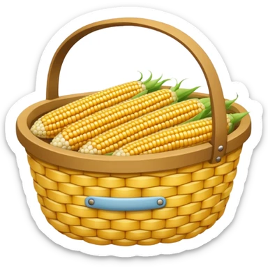 corn grain basket  sticker