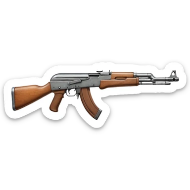 Realistic akm 47 ينظر جهة اليسار و مكتمل من جميع النواحي لا اريد شكله كرتوني sticker
