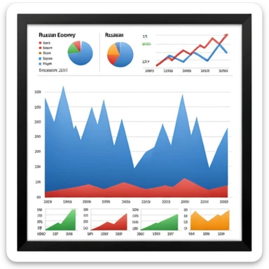 Russian economy sticker