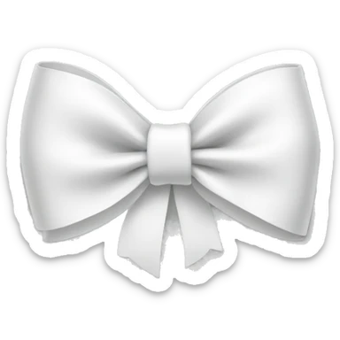 white bow sticker