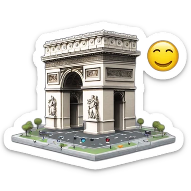 Macron qui escalade l’arc de triomphe sticker