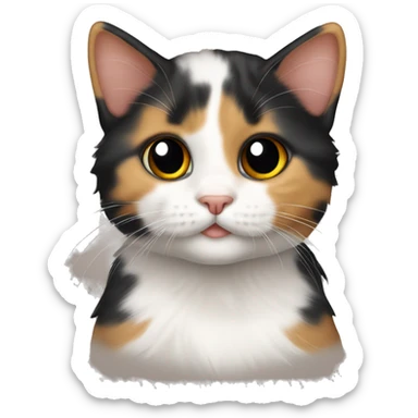 Calico kitten  sticker