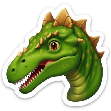 Ein trex  verliebt in einen triceratops  sticker