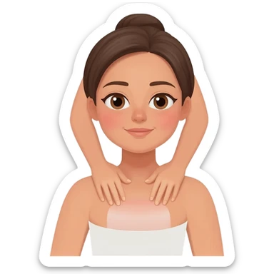 massage girl sticker