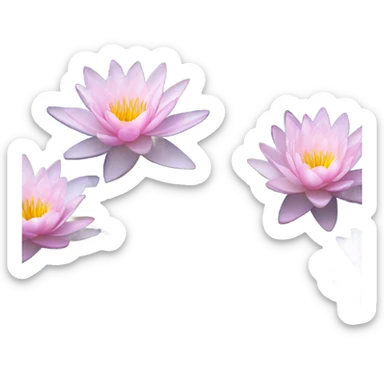Monet's water lilies painting sticker