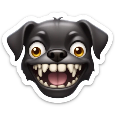 Smile dog sticker