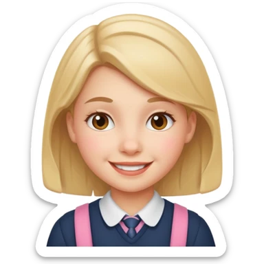 A schoolgirl  sticker