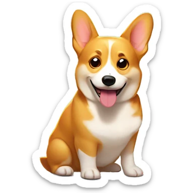 communist corgi surrounded by rays of sunlight sticker