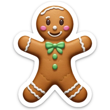 Gingerbread stylized sticker
